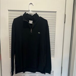Lacoste Men's Black Zip-Up Sweater